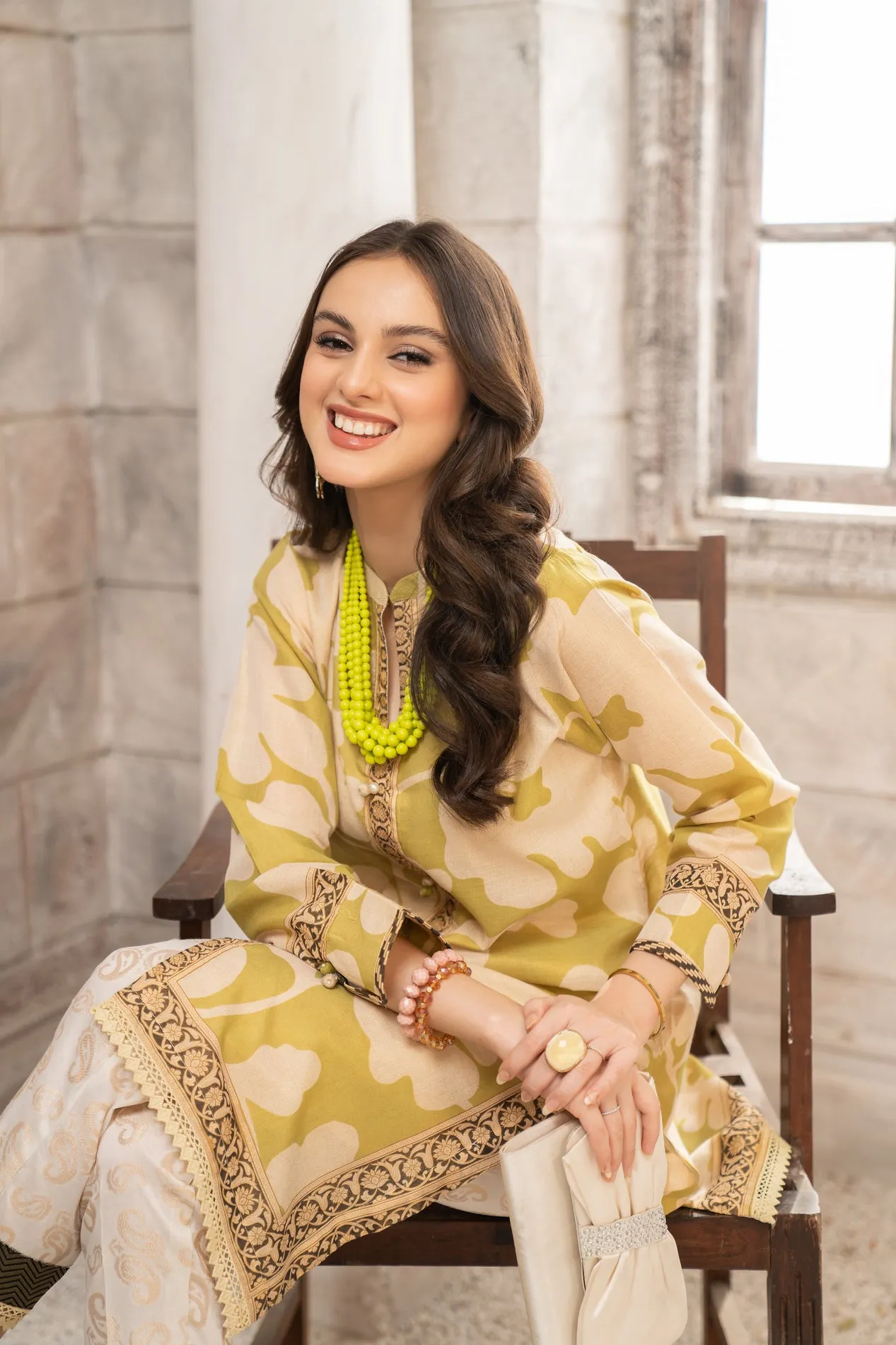 2PC LAWN DRESS BY AABPARA 01