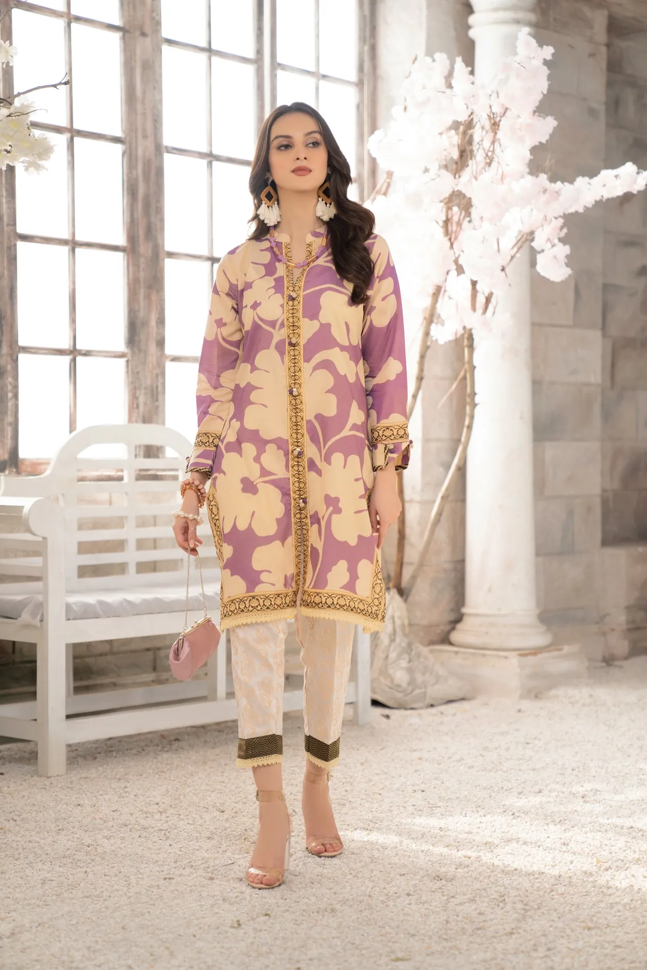 2PC LAWN DRESS BY AABPARA 03