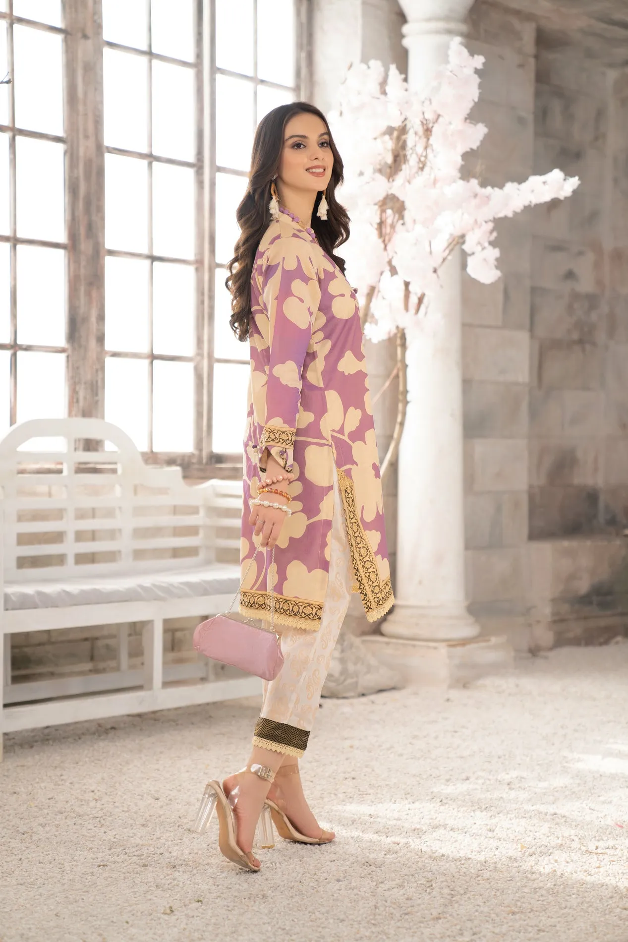 2PC LAWN DRESS BY AABPARA 03