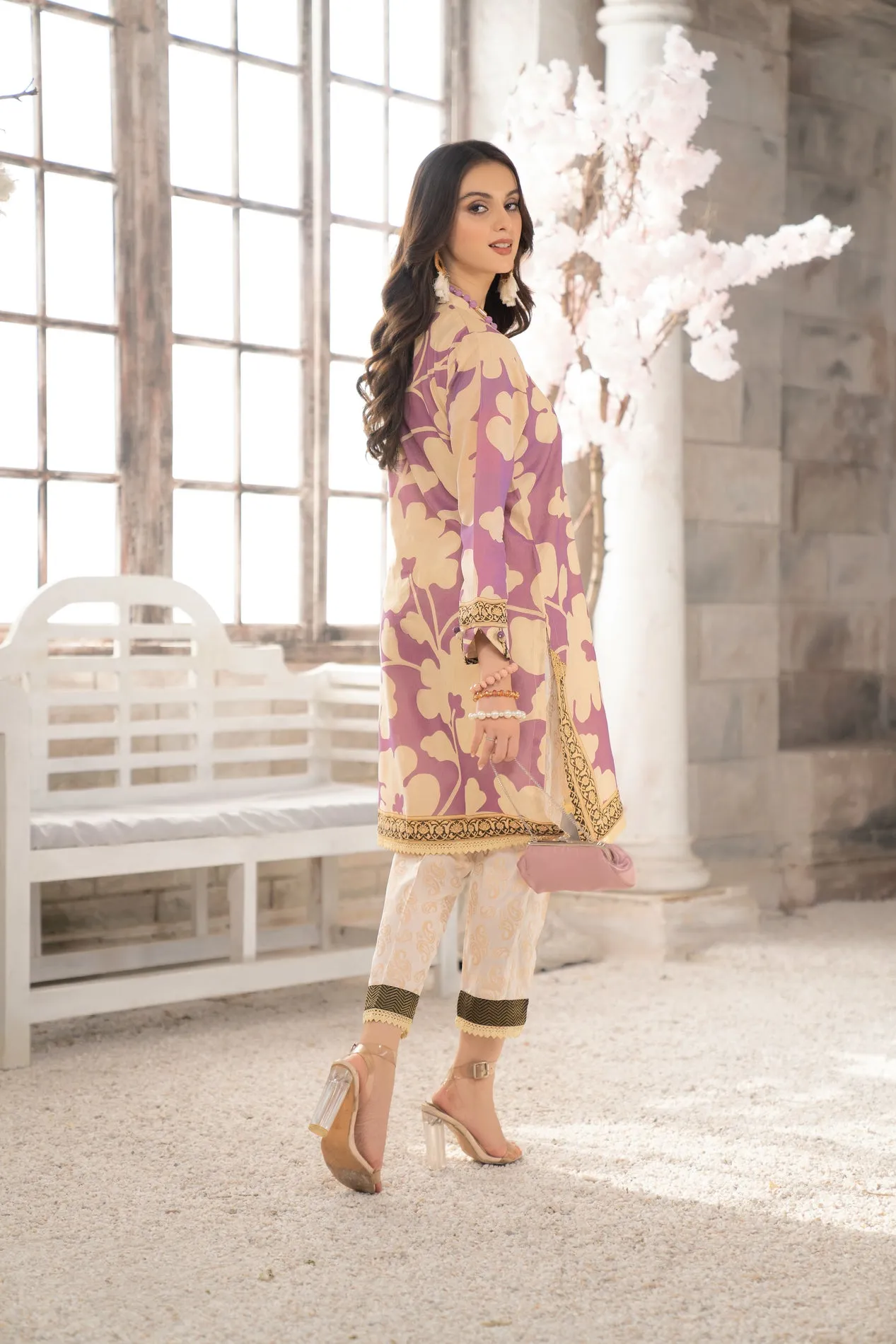2PC LAWN DRESS BY AABPARA 03