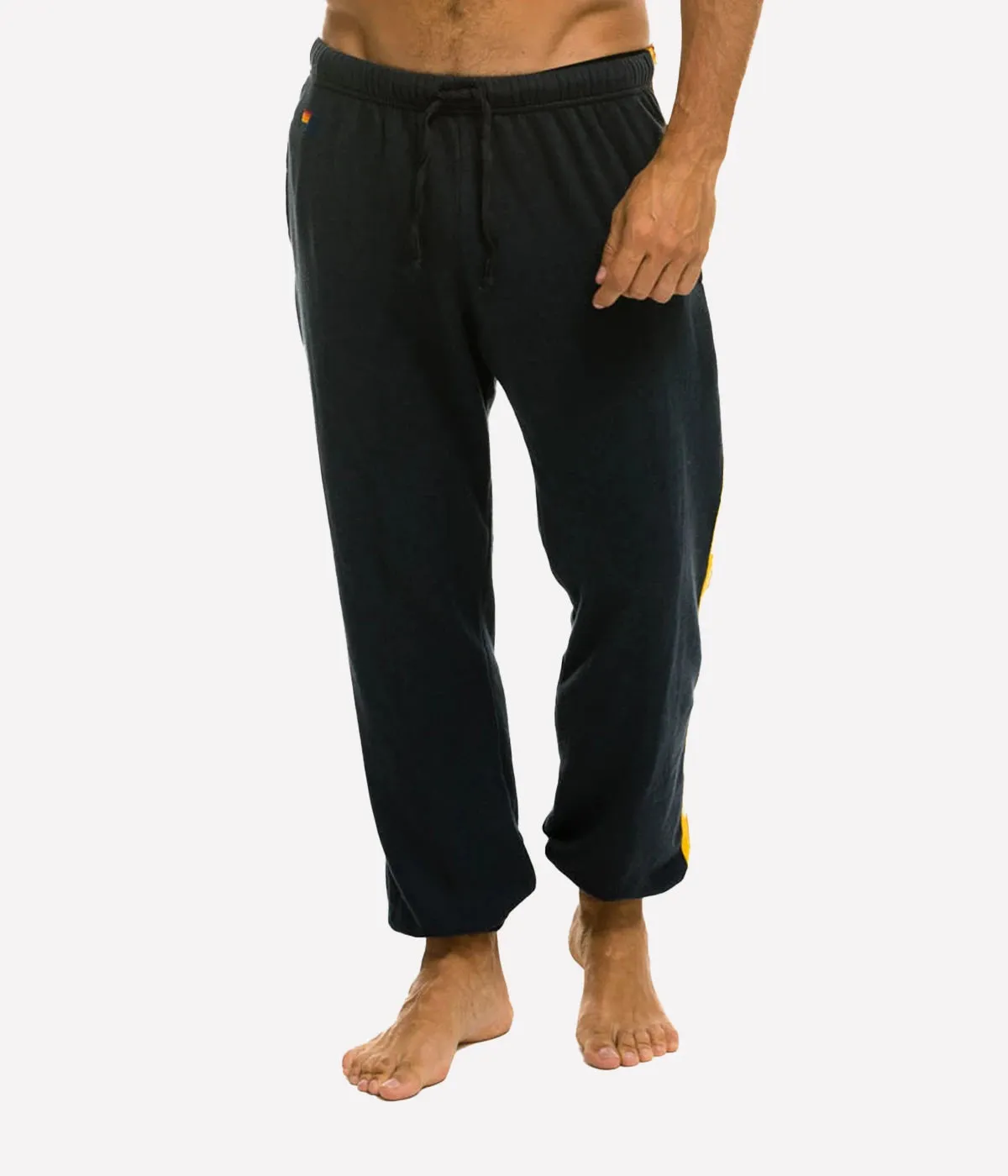 5 Stripe Sweatpant in Charcoal