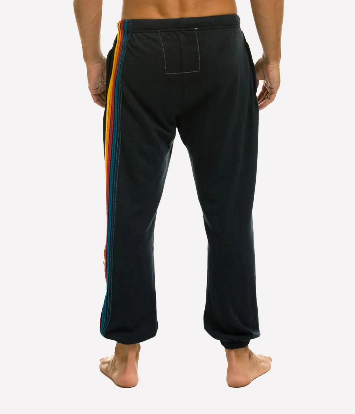 5 Stripe Sweatpant in Charcoal