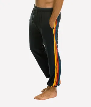 5 Stripe Sweatpant in Charcoal