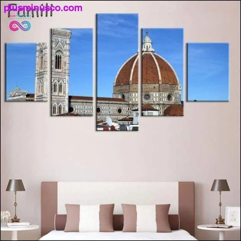 5Pcs/set Tuscany Italy Meadows flowers nature landscape