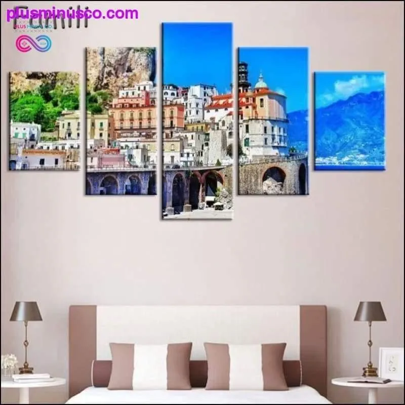 5Pcs/set Tuscany Italy Meadows flowers nature landscape