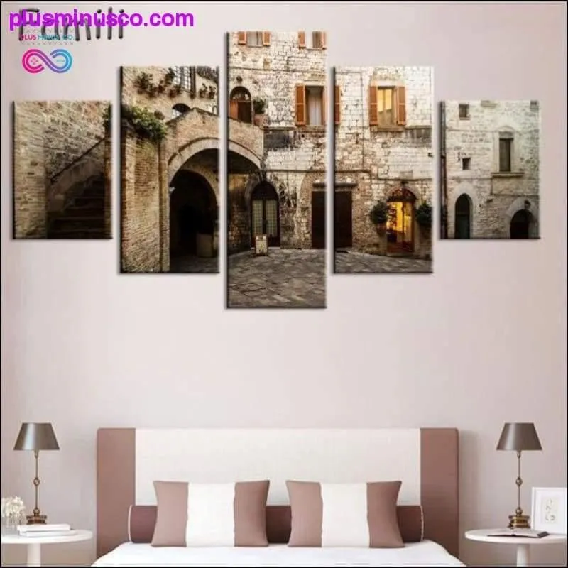 5Pcs/set Tuscany Italy Meadows flowers nature landscape