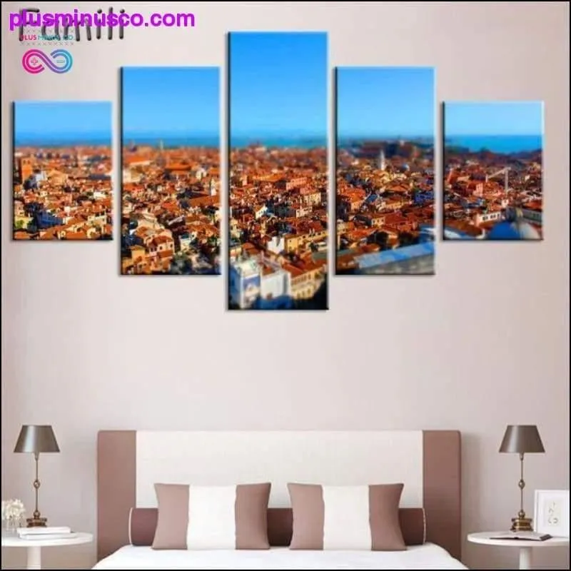 5Pcs/set Tuscany Italy Meadows flowers nature landscape