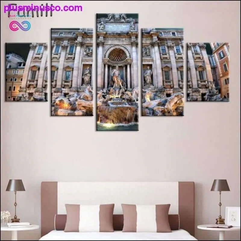 5Pcs/set Tuscany Italy Meadows flowers nature landscape