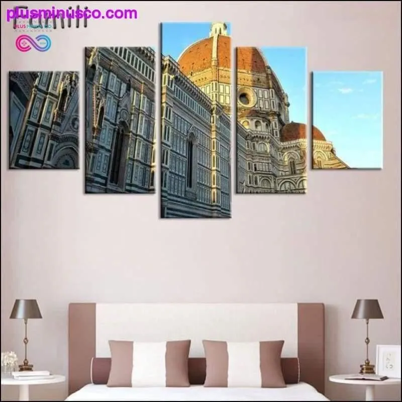 5Pcs/set Tuscany Italy Meadows flowers nature landscape