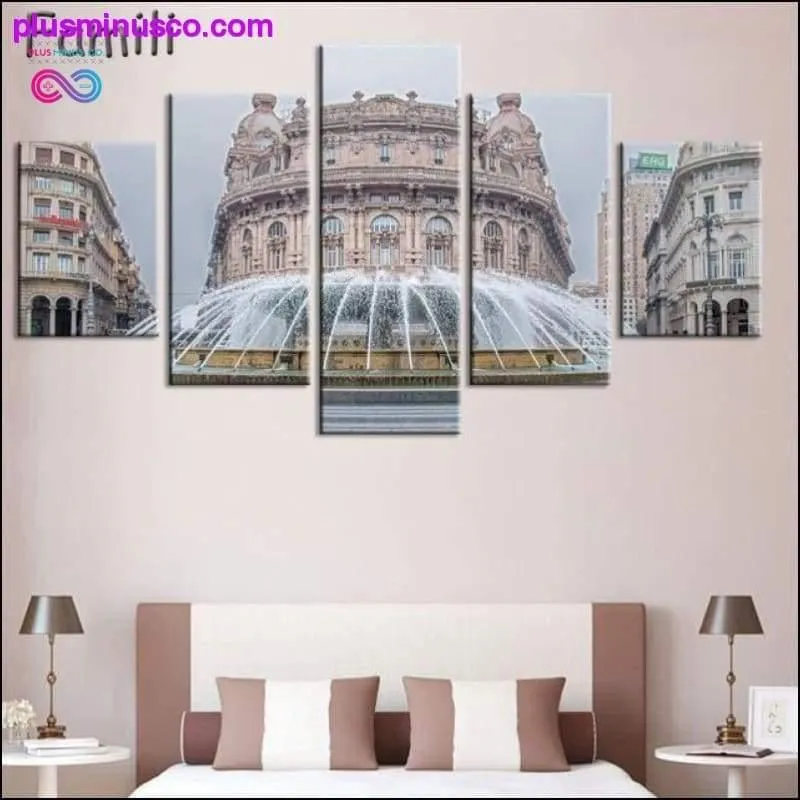 5Pcs/set Tuscany Italy Meadows flowers nature landscape