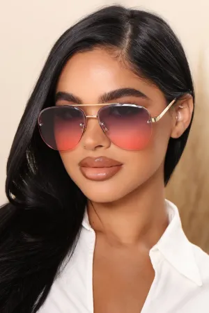 About Last Night Sunglasses - Gold/Multi
