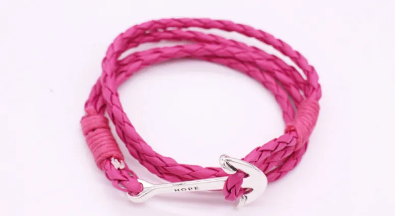 Anchor Bracelet Weave Multilayer Men's Jewelry