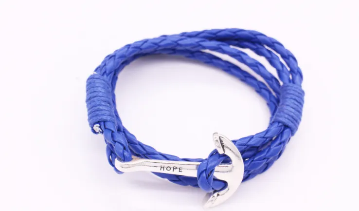 Anchor Bracelet Weave Multilayer Men's Jewelry