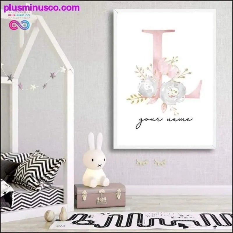 Baby Posters Personalized Girl's Name Custom Poster Nursery