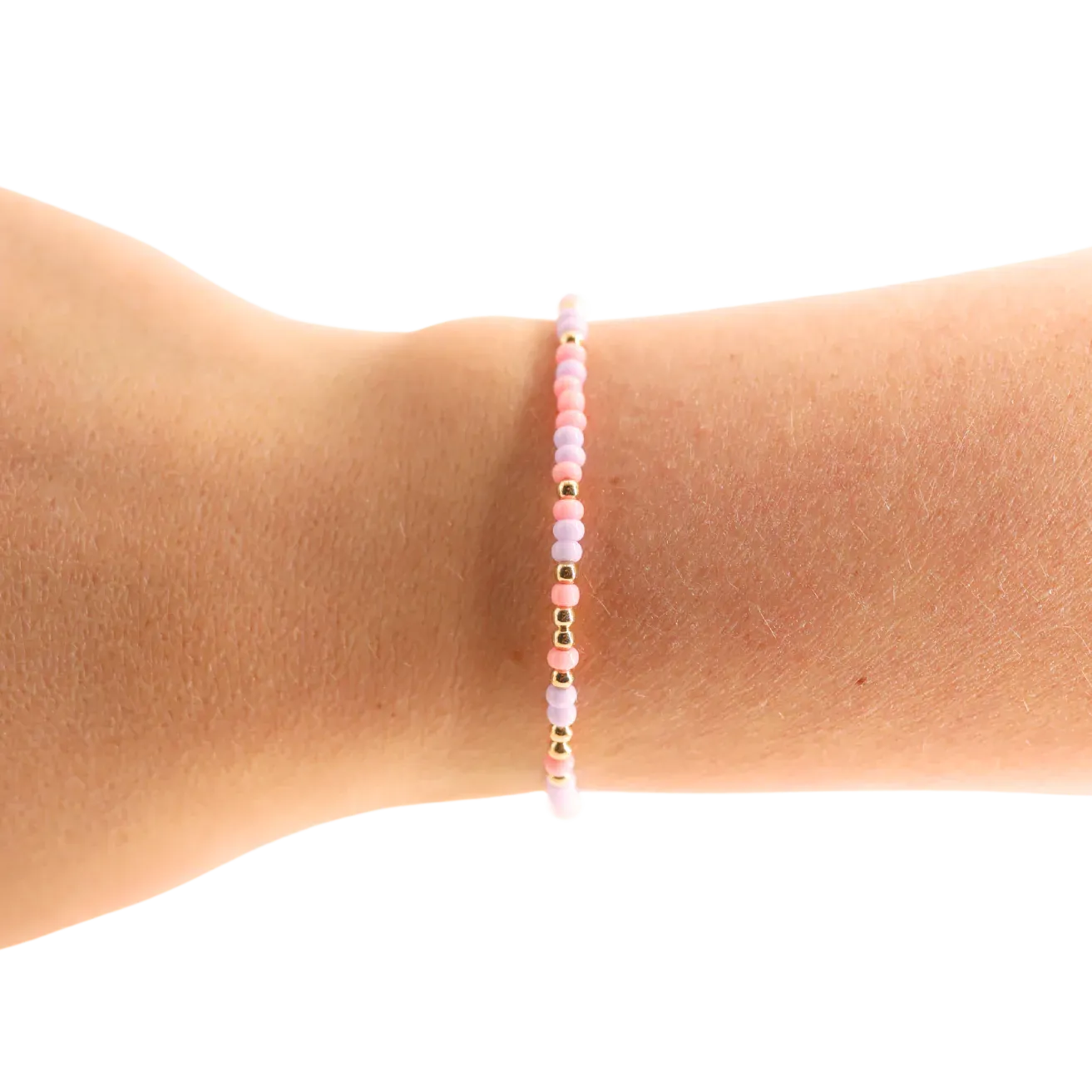 Beaded Blondes ‘Pink & Lilac Sprinkle Bracelet’