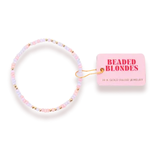 Beaded Blondes ‘Pink & Lilac Sprinkle Bracelet’
