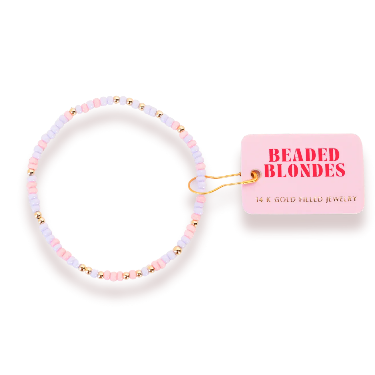 Beaded Blondes ‘Pink & Lilac Sprinkle Bracelet’