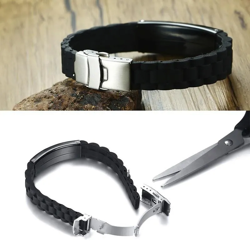Bible Verse Bracelet <br> Guard Your Heart (Silicone)
