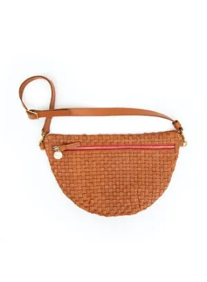 Clare V. - Grande Fanny in Natural Woven Checker