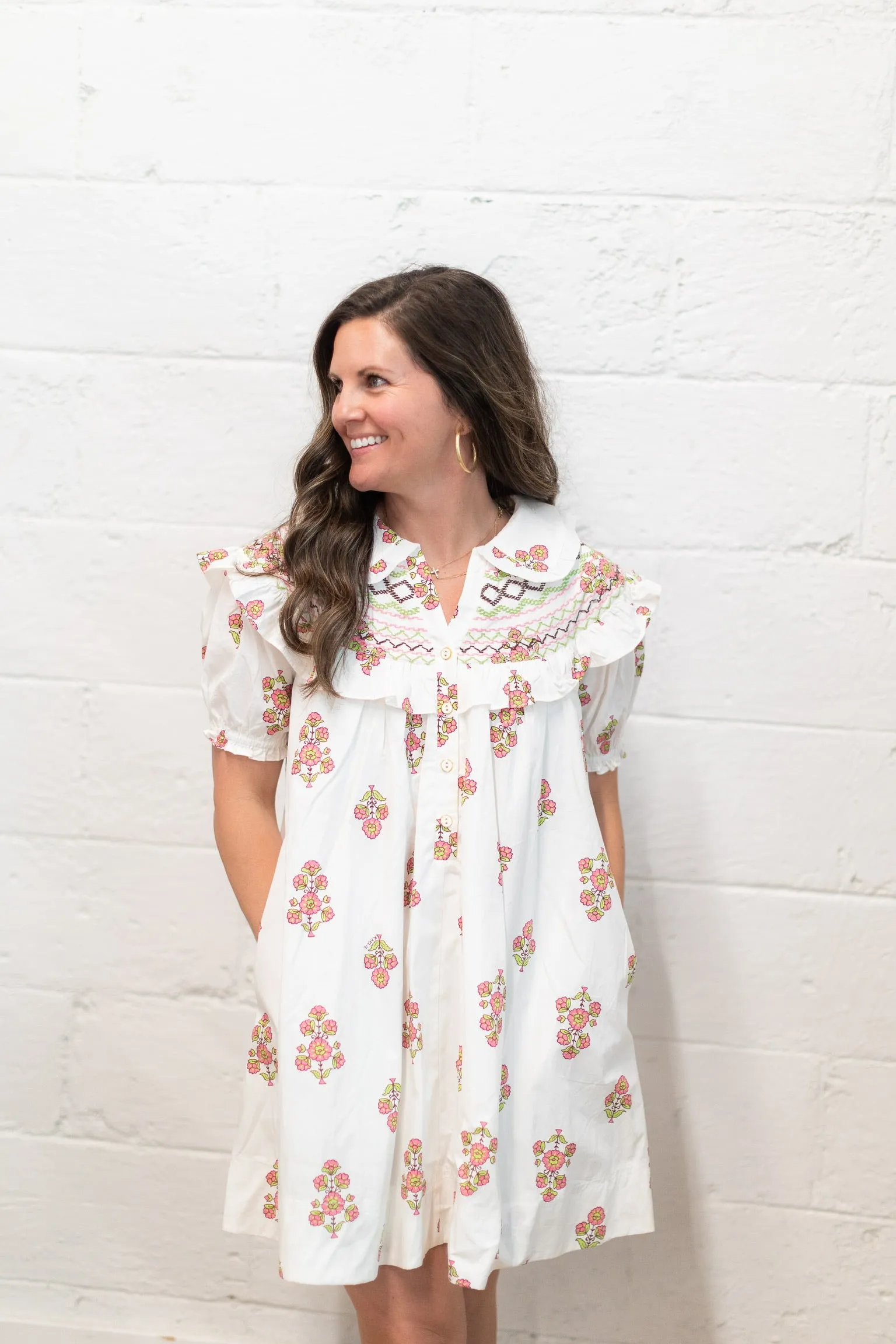 Floral Embroidered Dress