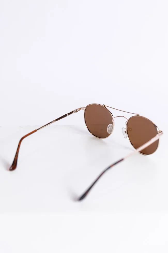 Gold Aviator Sunglasses FINAL SALE
