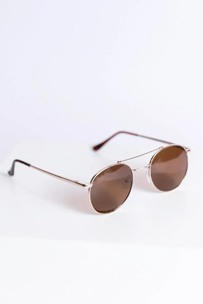 Gold Aviator Sunglasses FINAL SALE