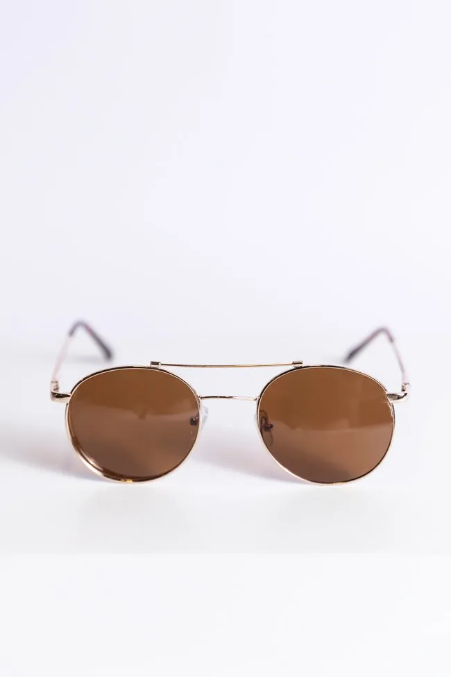 Gold Aviator Sunglasses FINAL SALE