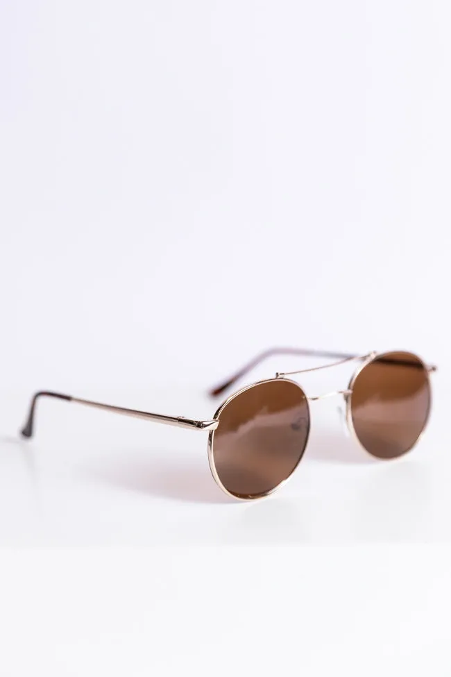 Gold Aviator Sunglasses FINAL SALE