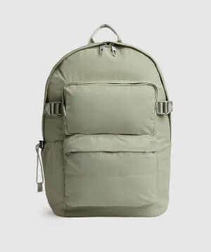 Gymshark Premium Lifestyle Backpack - Light Olive Green