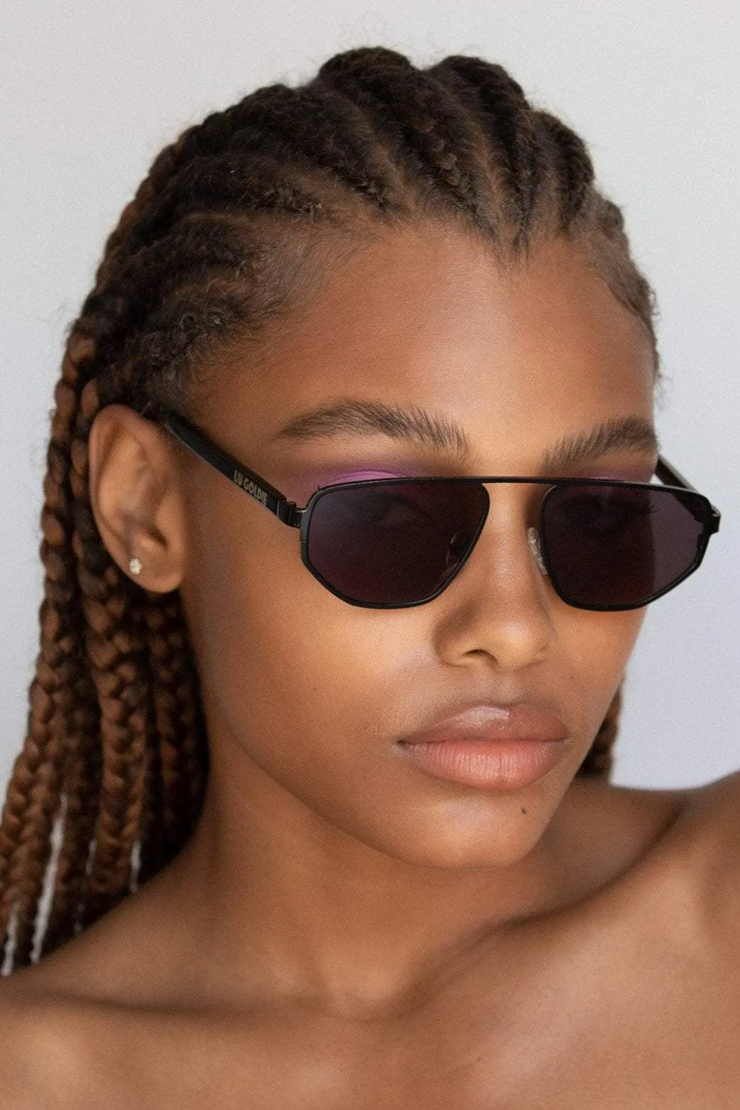 LU GOLDIE VICTOIRE SUNGLASSES - BLACK