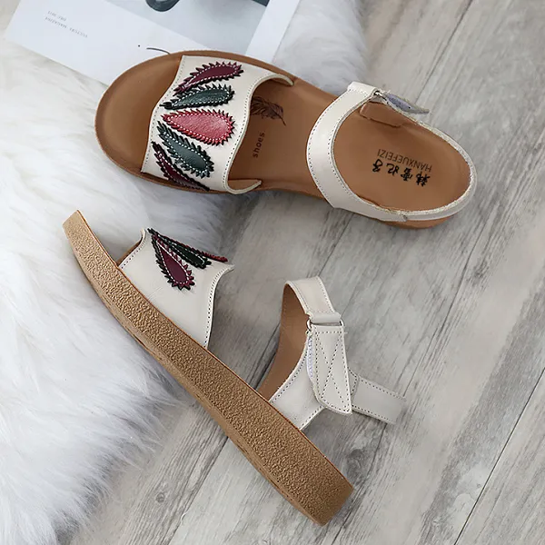 Middle-aged Cozy Flat Non-slip Sandals