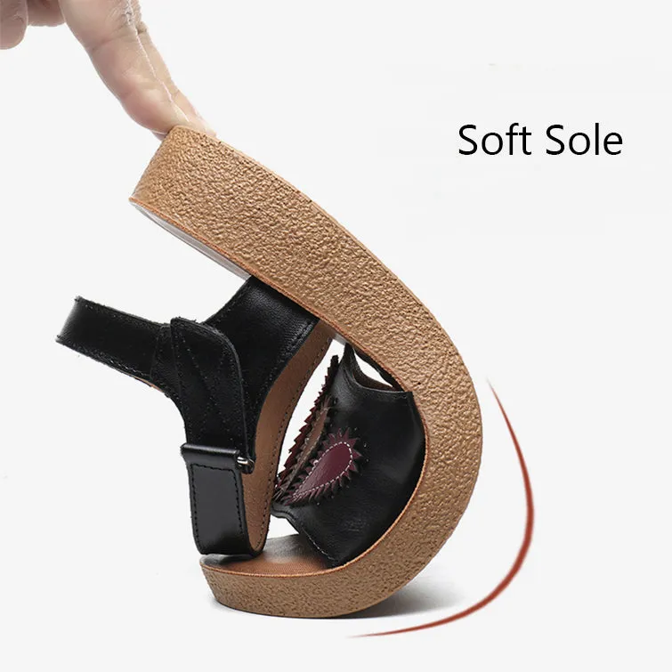 Middle-aged Cozy Flat Non-slip Sandals