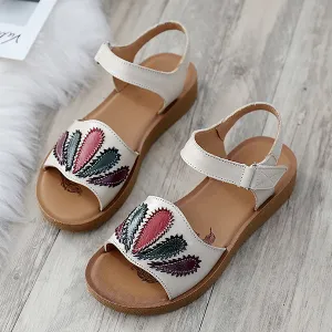 Middle-aged Cozy Flat Non-slip Sandals
