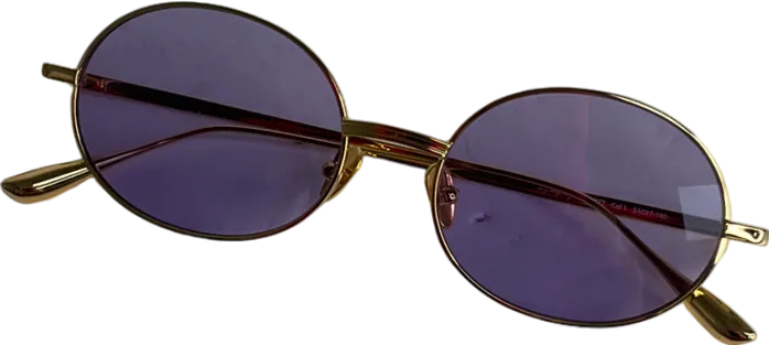 My my my Purple Round Sunglasses in case