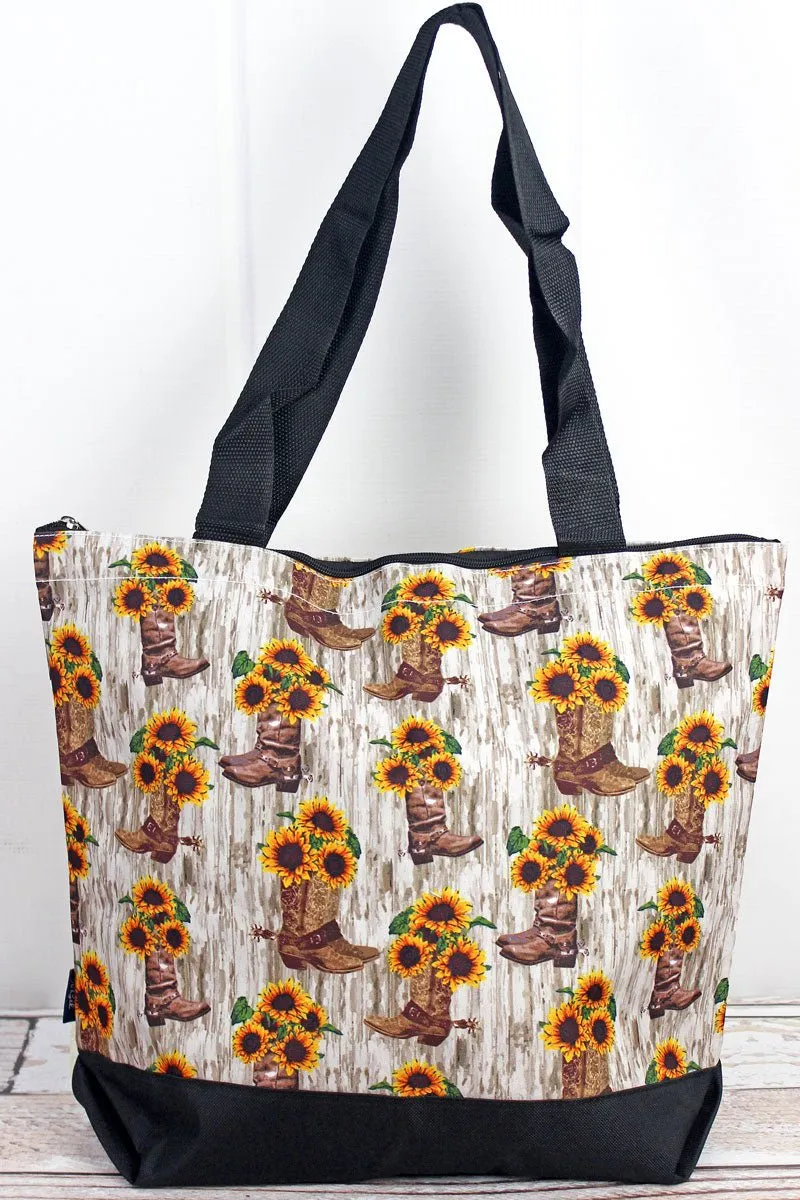 NGIL Boot Bouquet with Black Trim Tote Bag