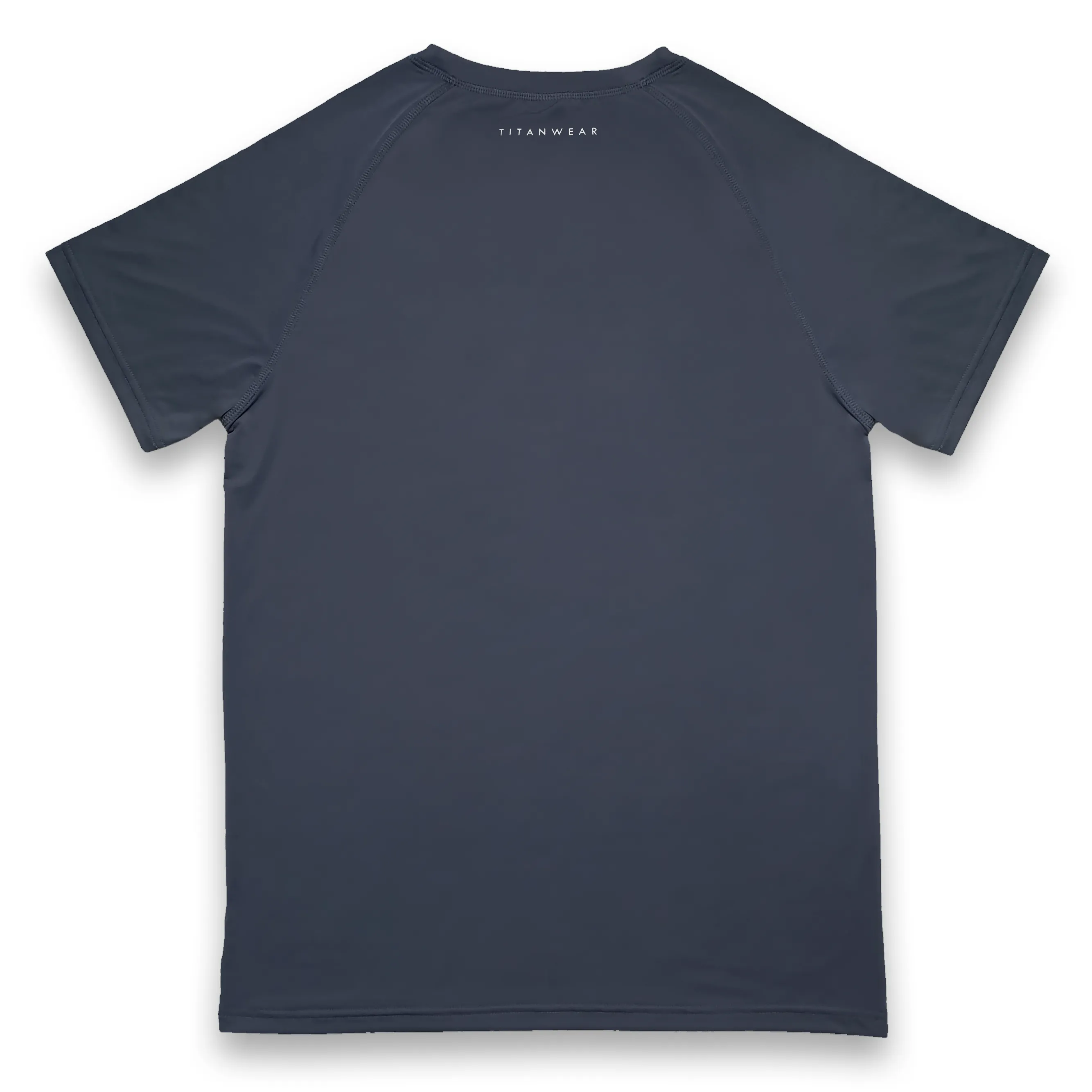 Nylon Spandex Raglan Tee - Dark Grey