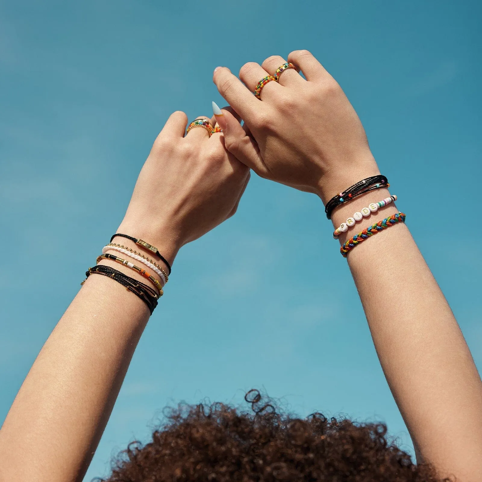 Pride Letter Bead Stretch Bracelet