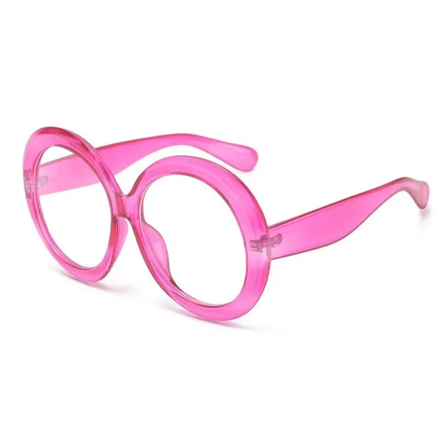 "Funky" Round Plastic Sunglasses