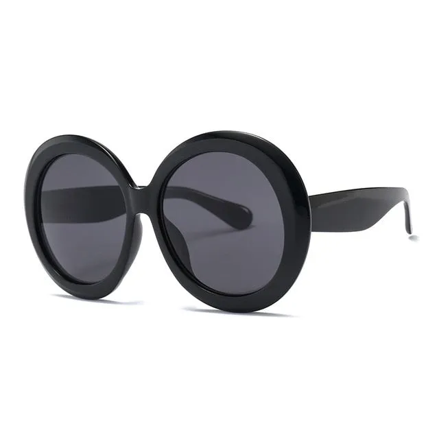 "Funky" Round Plastic Sunglasses