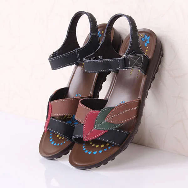 Soft Sole Middle-aged Cozy Flat Non-slip Sandals