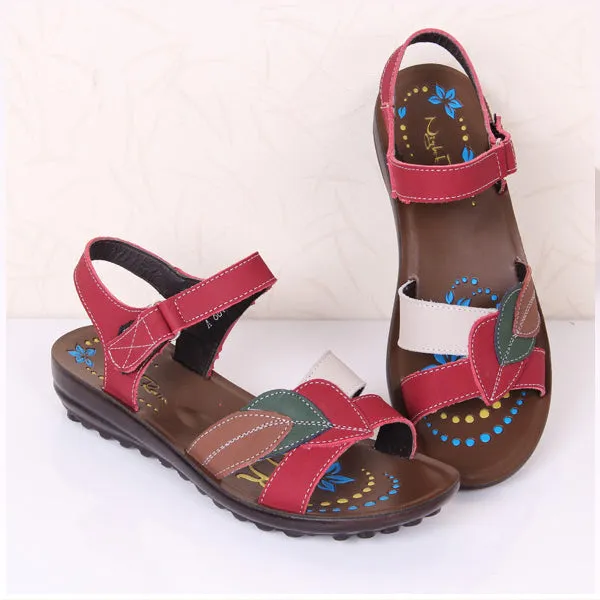Soft Sole Middle-aged Cozy Flat Non-slip Sandals