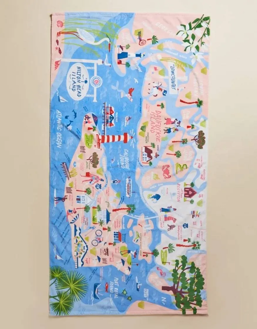 Spartina - Beach towel - Greetings from Hilton Head
