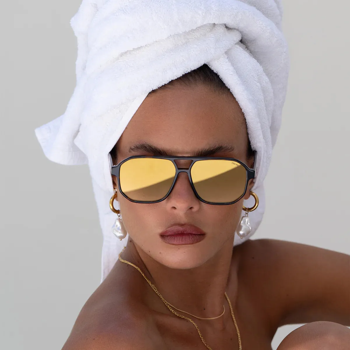 Sunglasses- Billie Tortoise/Gold Mirror (124-8A)