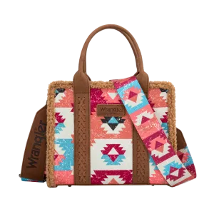 Wrangler Women's Sherpa Brown Tote Crossbody