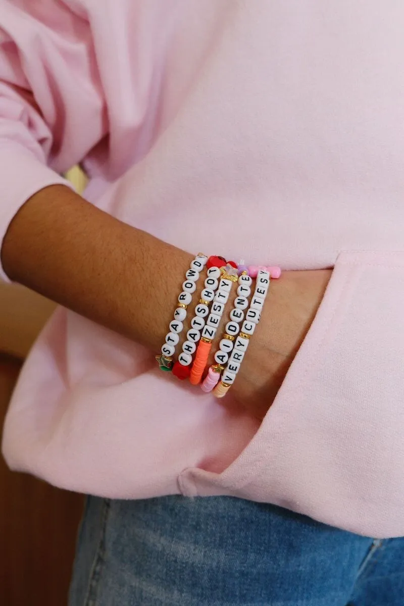 Zesty Inspirational Beaded Bracelet